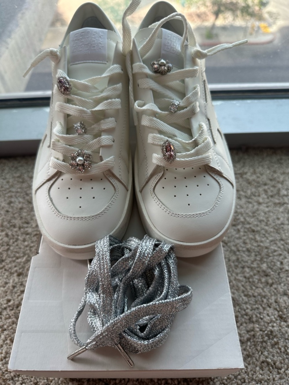 Golden Goose W Stardan with Swarovski lace charm  pack - Picture 8 of 10